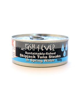 Fish 4 Ever Skipjack Tuna Steaks in Spring Water 160g