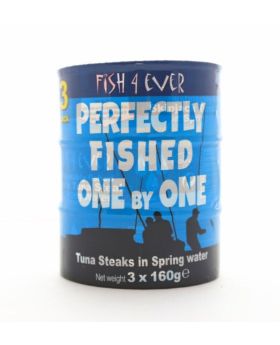 Fish 4 Ever tuna steaks in spring water (triple pack) 160g