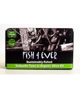 Fish 4 Ever Yellowfin Tuna in Organic Olive Oil 160g