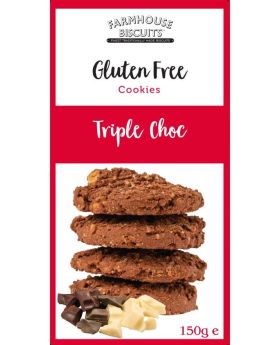 Farmhouse Gluten Free Triple Chocolate Chip Biscuits 150g