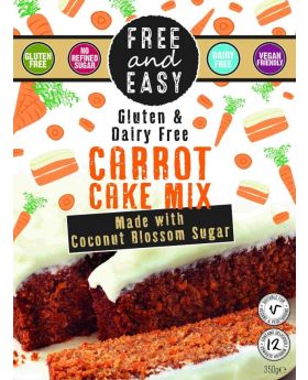 Free & Easy Carrot Cake Mix - Coconut Blossom Sug 350g