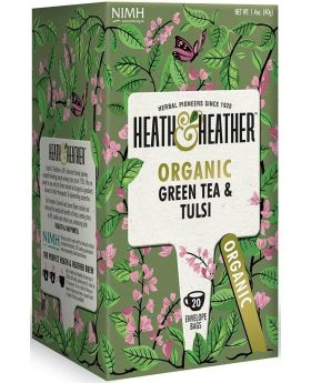 Heath & Heather ORG Green & Tulsi Tea 40g (20s)