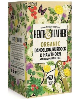 Heath & Heather ORG Dande, Burdock & Hawtho Tea 30g (20s)