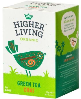 Higher Living ORG Green Chai Tea 40g (20's)