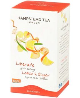 Hampstead Organic Green Tea & Lemon (individually wrapped) 40g