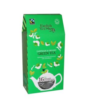 English Tea Shop Fair Trade and Organic Green Pyramid Tea Infusers 32g (16's) 