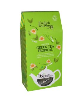 English Tea Shop Organic Tropical Fruits Green Pyramid Tea Infusers 32g (16's) 