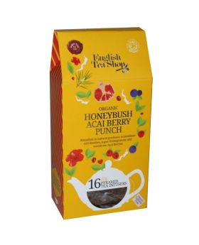 English Tea Shop Organic Honeybush Acai Berry Punch Pyramid Tea Infusers 32g (16's)
