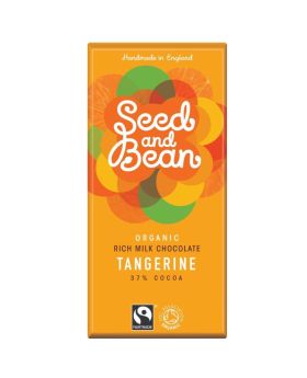 Seed & Bean Organic & Fairtrade Milk Tangerine Choc 75g 