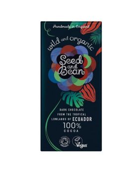 Seed and Bean Wild & Organic Ecuadorian Dark Chocolate Bar 75g