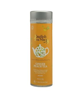 English Tea Shop Organic Ginger Peach Silken Pyramid Tea Bags 30g (15's) 