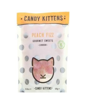 Candy Kittens Peach Fizz (Treat Bag) Gourmet Sweets 108g 