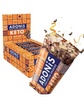 ADONiS Low sugar keto nut bar Dark Cocoa Orange 16 