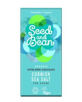 Seed & Bean ORG Dark Cornish Sea Salt Choc 75g