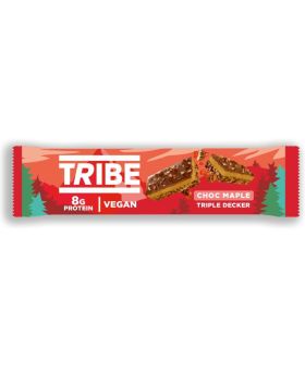 TRIBE Triple Decker Choc Maple Bar 40g