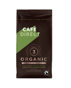 Cafédirect Fair Trade & Organic Smooth Roast & Ground Coffee (*Strength 3) 227g