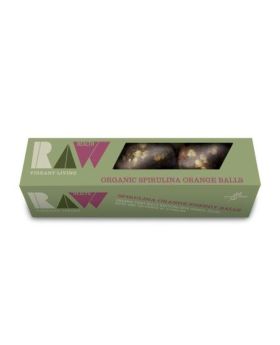 Raw Health Organic Spirulina Orange Energy Balls (3pk) 60g 