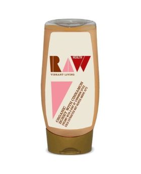 Raw Health Organic Squeezy Honey with Cinnamon 350g 