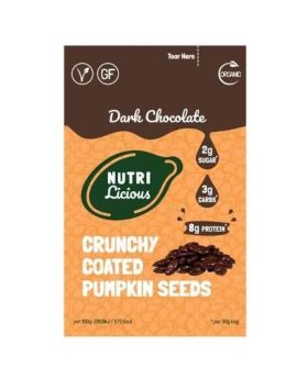 Nutri Dark Chocolate Coated Pumpkin Seeds 30g