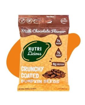 Nutri Milk Chocolate Flavour Coated Pumpkin Seeds 30g 