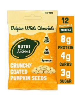 Nutri White Chocolate Coated Pumpkin Seeds 30g