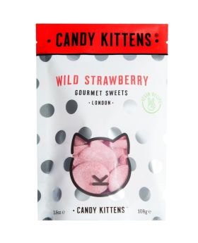 Candy Kittens Wild Strawberry (Treat Bag) Gourmet Sweets 108g