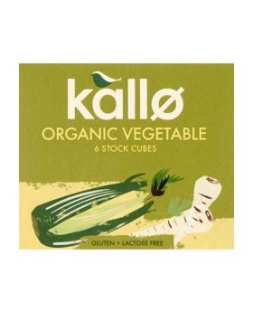 Kallo ORG Vegetable Stock Cubes 66g (6 Cubes)