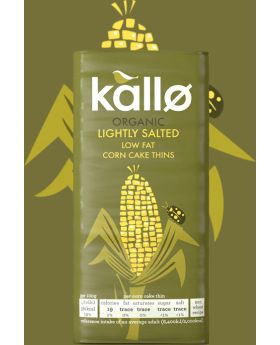 Kallo ORG Lightly Salted Corn Cake Thins 130g
