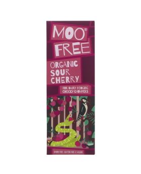 Moo Free Sour Cherry 45% Cocoa Bar 80g