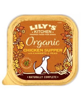 Lilys Kitchen Organic Chicken & Spelt For Dogs 150g