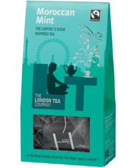 London Tea Company Fair Trade Moroccan Mint Pyramid Tea Bags 30g (15s) 