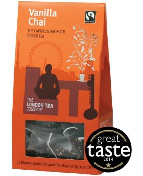 London Tea Company Fair Trade Vanilla Chai Pyramid Tea Bags 30g (15s)