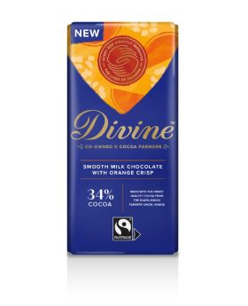 Divine FT Milk Orange Chocolate 90g