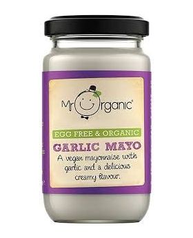 Mr Organic Free From Mayonnaise with Garlic 180g