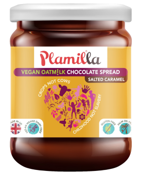 Plamil Plamilla Vegan Smooth Choc Spread Salted Caramel 275g