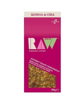 Raw Health Organic Ancient Grain - Quinoa, Buckwheat, Crispbread 90g