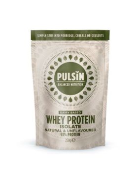 Pulsin whey protein isolate 250g