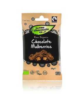  Raw Chocolate Mulberries Snack Packs 28g