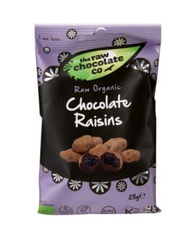 Raw Chocolate Raisins Snack Packs 28g