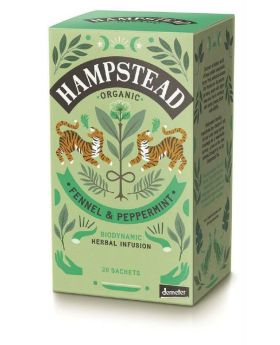 Hampstead Organic Fennel & Peppermint Herbal Infusion Tea (individually wrapped) 30g