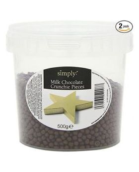 Simply Milk Chocolate Crunchie Piece Topping 500g