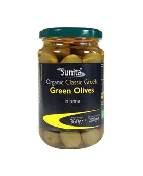Sunita Org.Green Olives Jar 360g