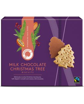 Traidcraft FT Chocolate Christmas Tree Biscuits 200g
