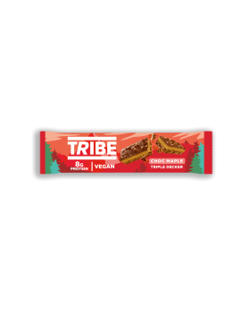 TRIBE Nut Butter Triple Decker Choc Maple Vegan Protein Bar 40g