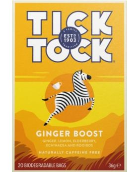 Tick Tock Wellbeing Ginger Boost 20's