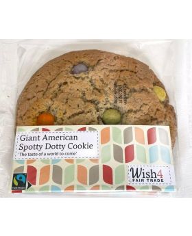 Wish4 Fairtrade Giant American Spotty Dotty Cookies 60g