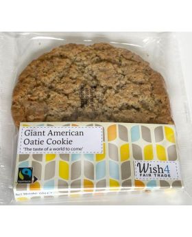 Wish4 Fairtrade Giant American Oatie Cookies 60g