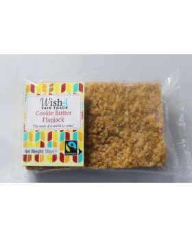 Wish4 Fairtrade Cookie Butter Flapjacks 50g
