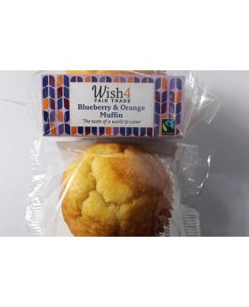 Wish4 Fairtrade Blueberry and Orange Muffins 50g