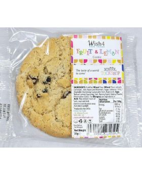 Wish4 Fairtrade Tuckshop Fruit and Lemon Cookie 35g
